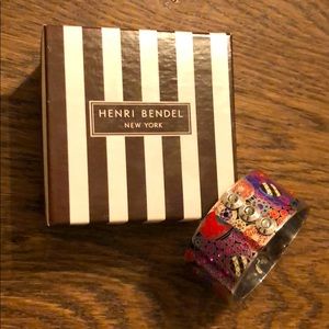 Henri Bendel’s silver toned/crystals bangle